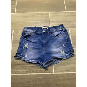 Kancan cut off denim jean shorts size 11 29